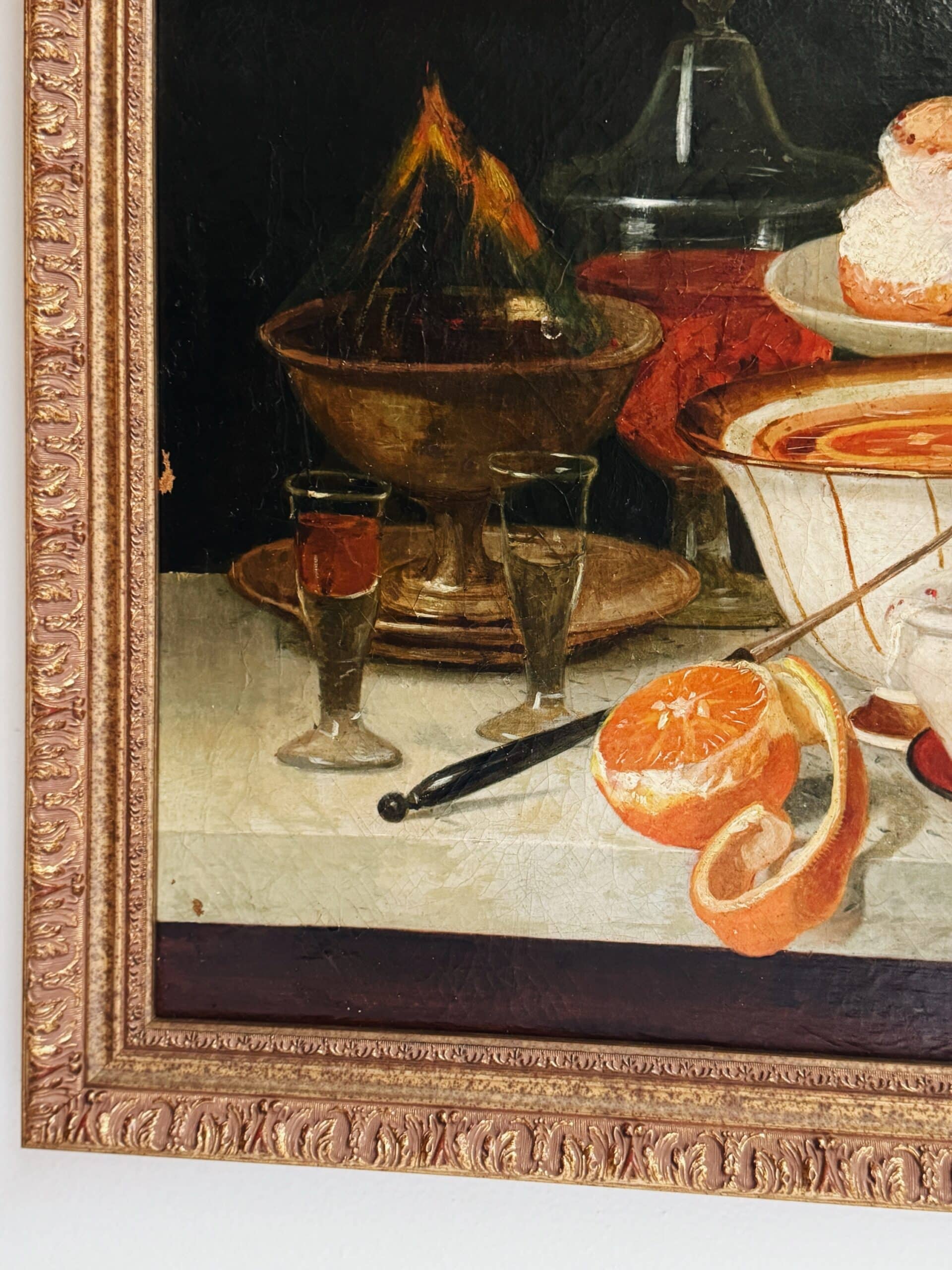 Antique Spanish Lavish Tabletop Still Life I - Image 2