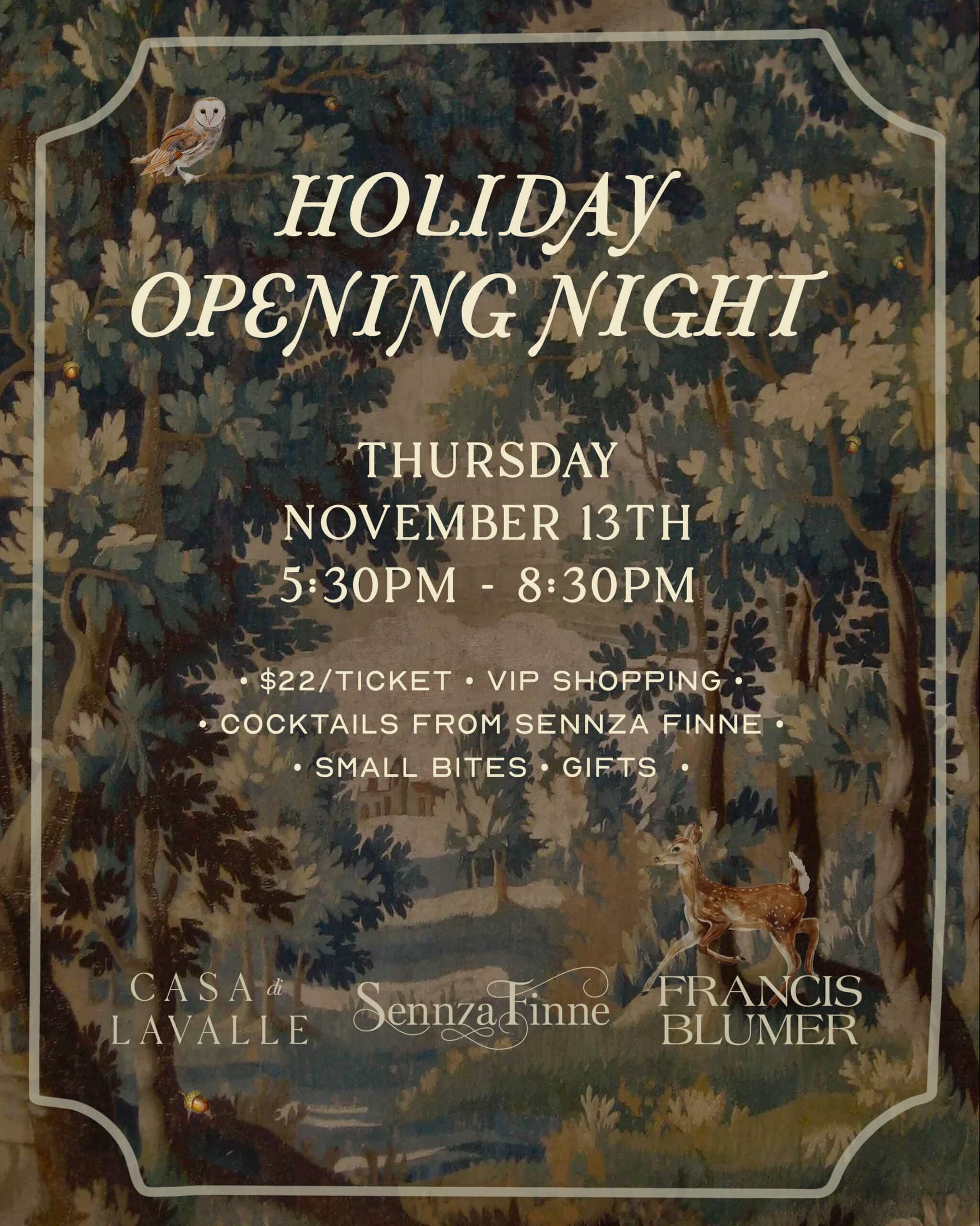 Holiday Opening Night Party