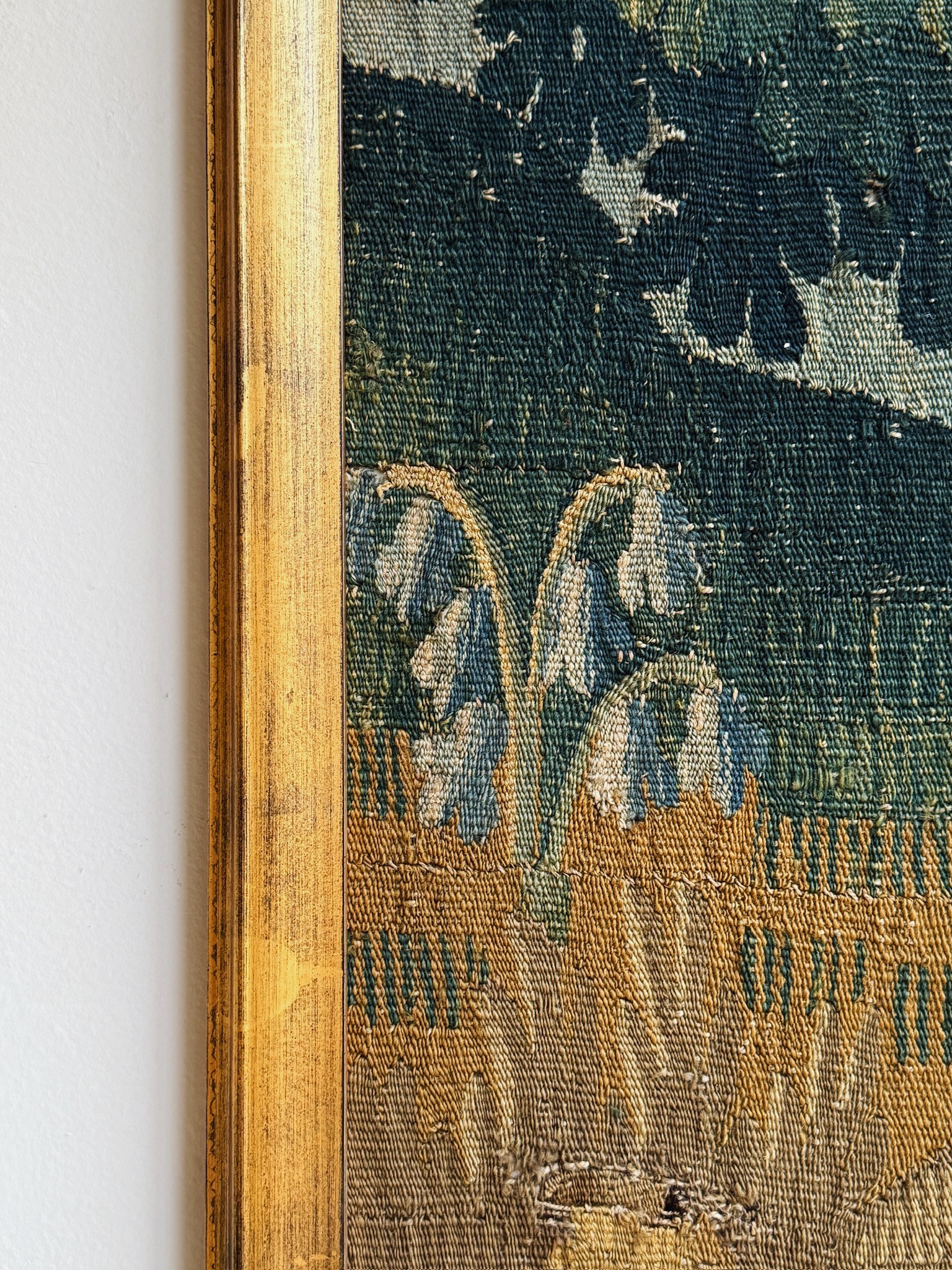 antique french aubusson verdere tapestry