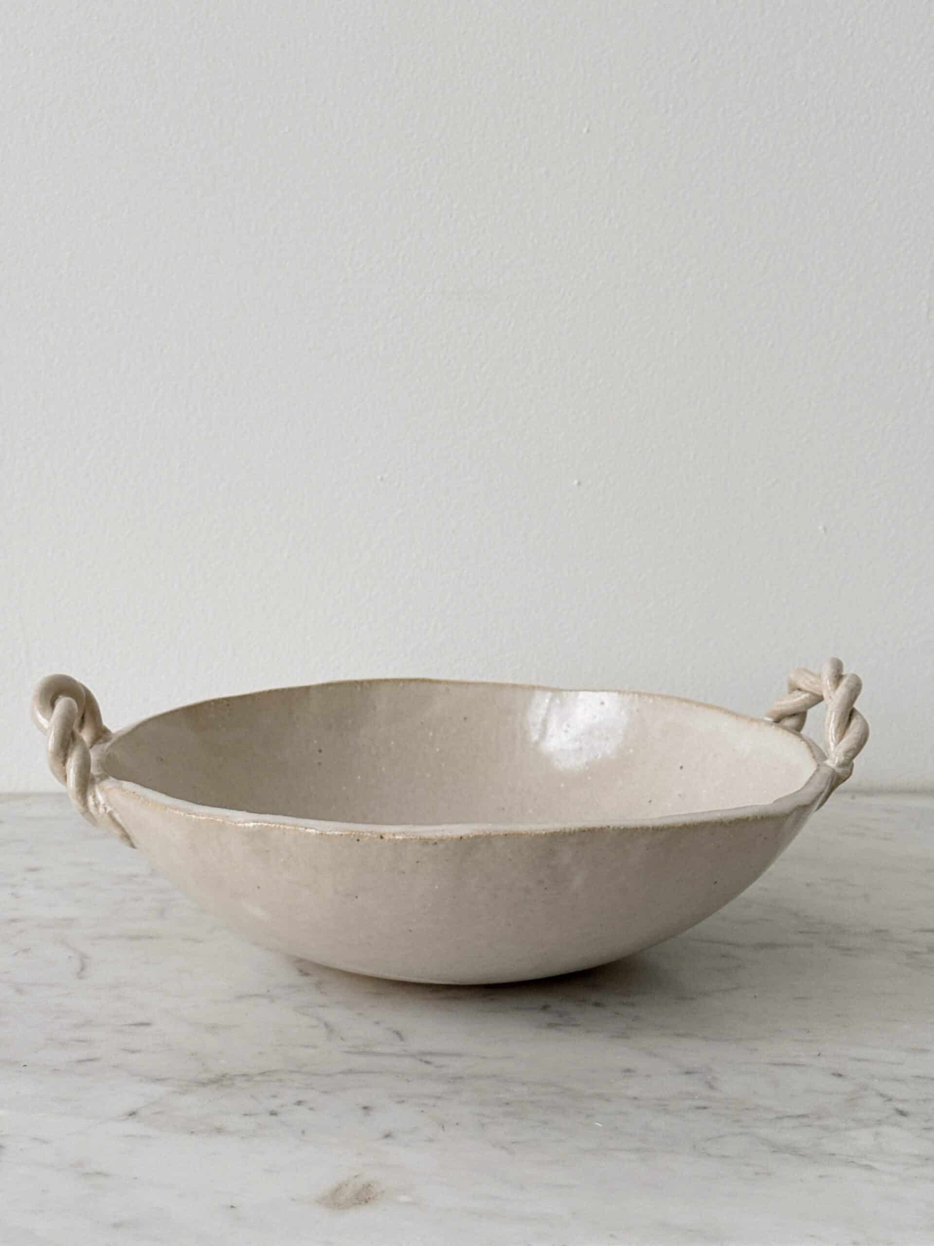 Salto Workshop Ceramic Twist Handle Bowl