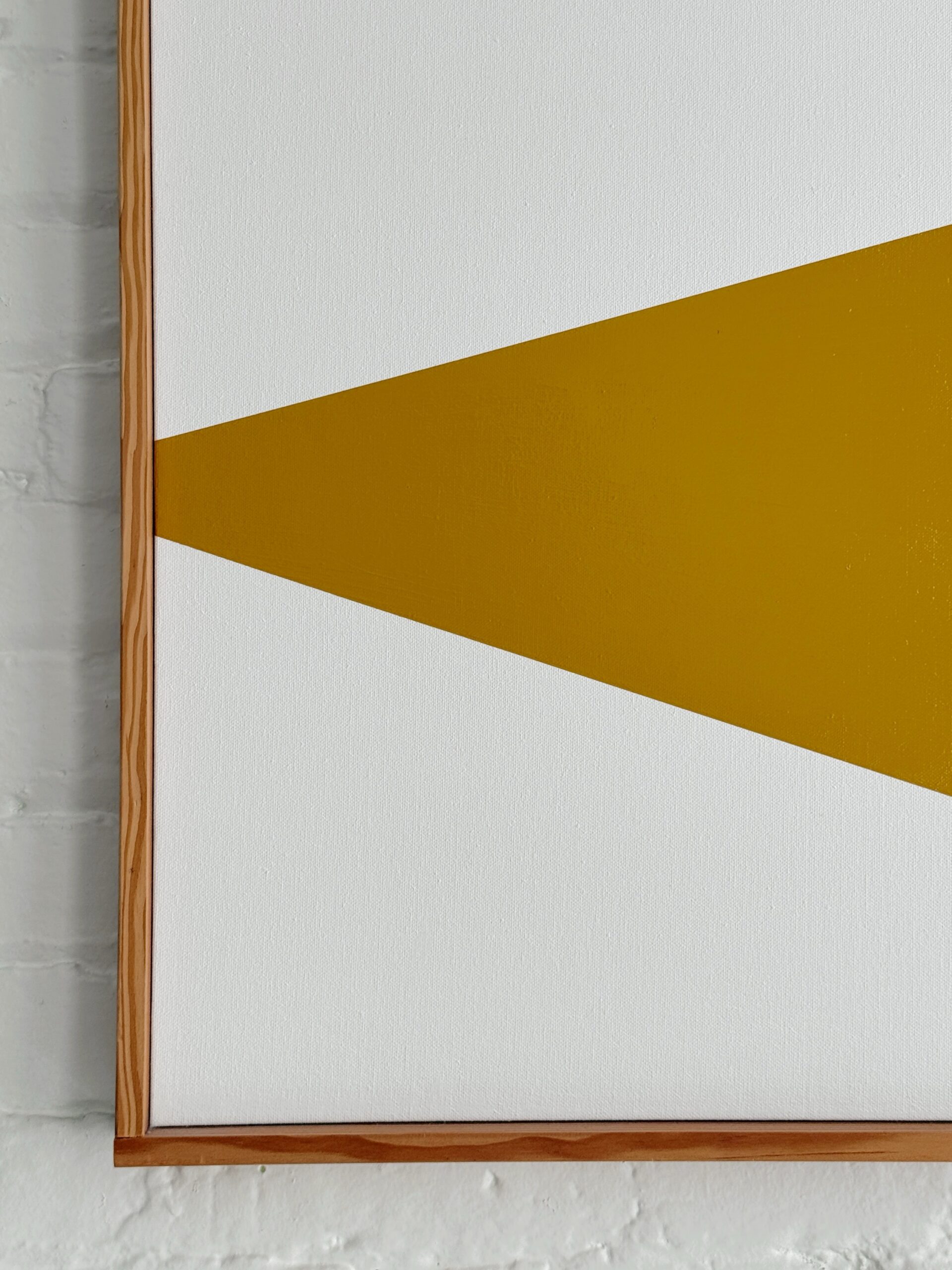 Mustard 'On Point' Original Triptych Painting by Jason Trotter - Image 2