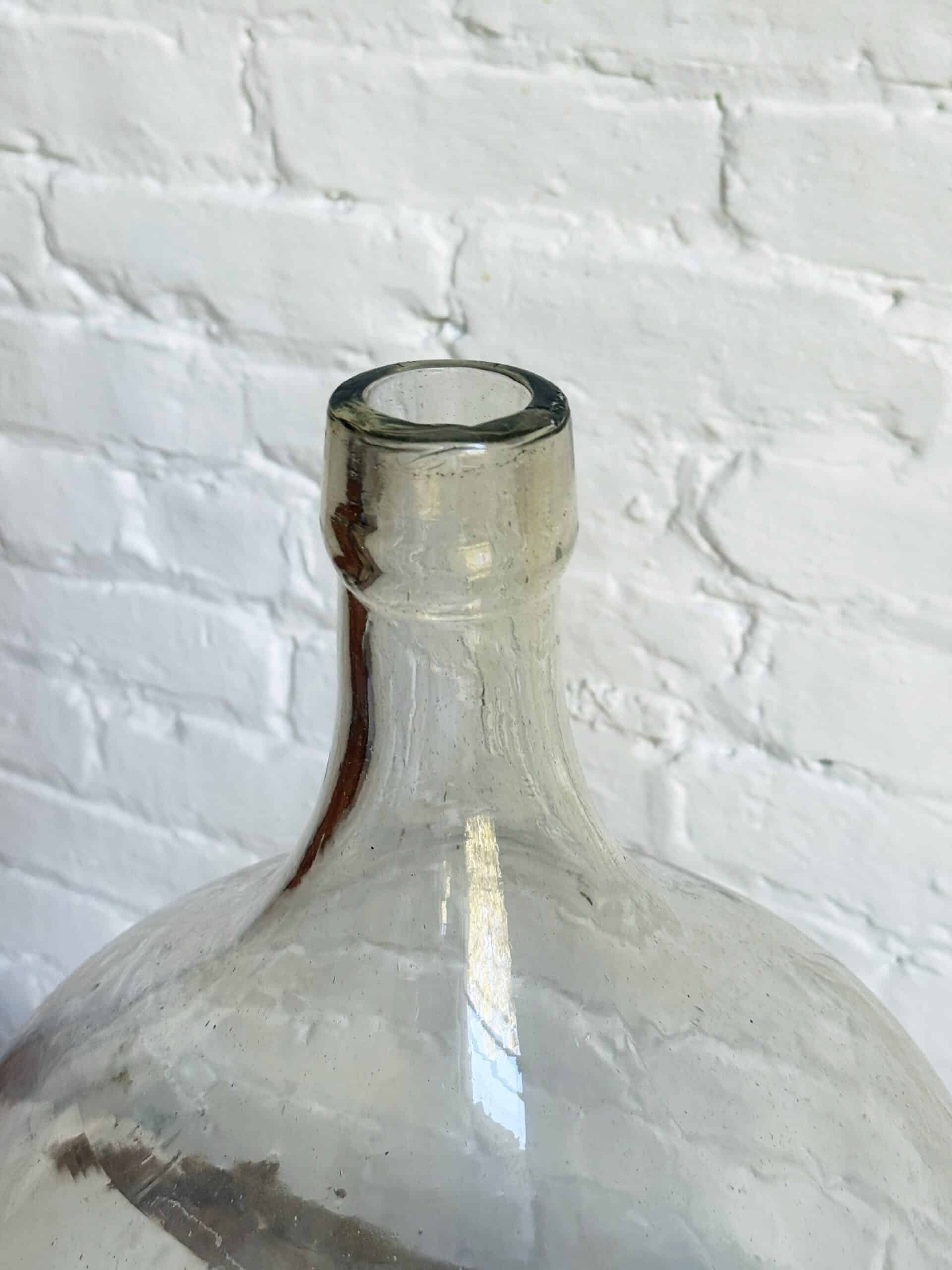 Large Antique French Glass Demijohn - Image 3