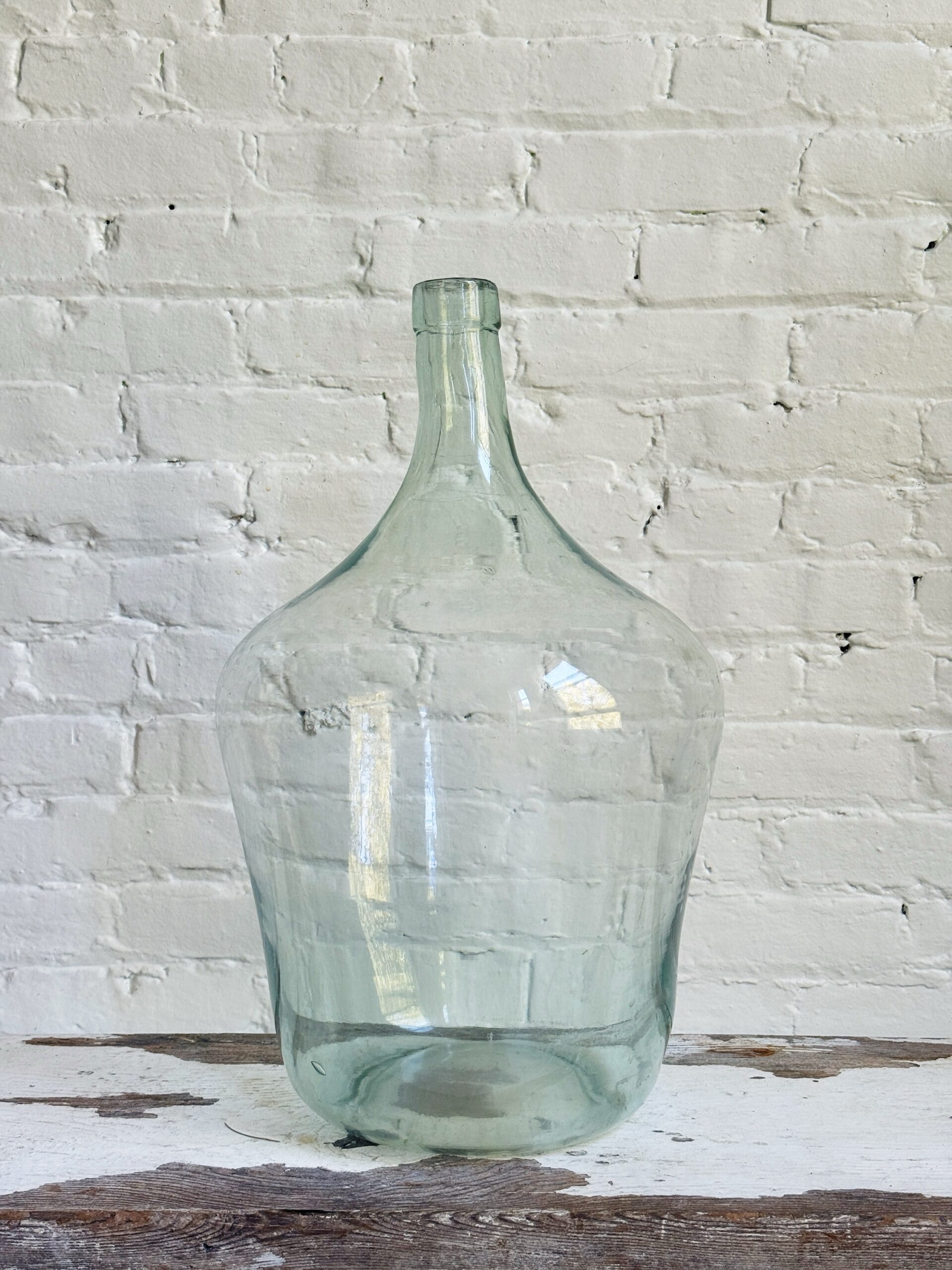 Large Antique French Glass Demijohns